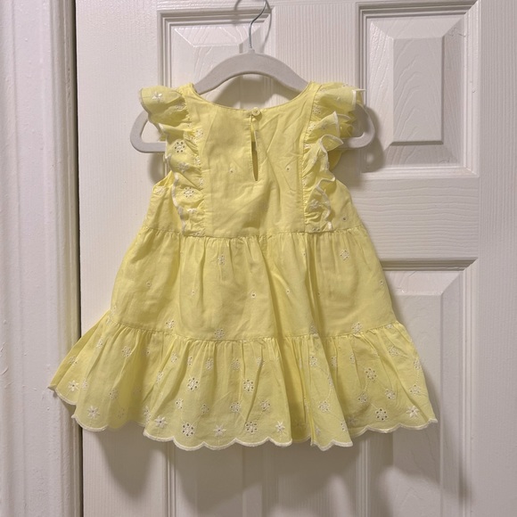 Yellow Eyelet Ruffle Dress - Picture 3 of 5